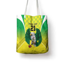 Nigeria Cricket Custom Tote Bag Najeriya Yellow Greens Eagle - Wonder Print Shop