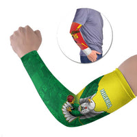 Nigeria Cricket Custom Arm Sleeves Najeriya Angry Eagle Flag Motif - Wonder Print Shop