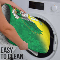 Nigeria Cricket Custom Bathroom Set Najeriya Angry Eagle Flag Motif - Wonder Print Shop