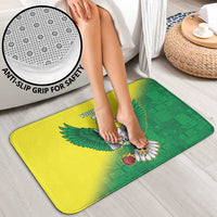 Nigeria Cricket Custom Bathroom Set Najeriya Angry Eagle Flag Motif - Wonder Print Shop