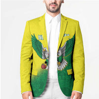 Nigeria Cricket Custom Blazer Najeriya Angry Eagle Flag Motif - Wonder Print Shop