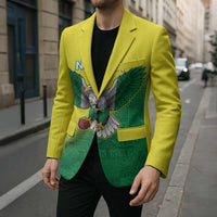 Nigeria Cricket Custom Blazer Najeriya Angry Eagle Flag Motif - Wonder Print Shop