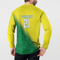 Nigeria Cricket Custom Button Sweatshirt Najeriya Angry Eagle Flag Motif - Wonder Print Shop