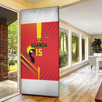 Nigeria Cricket Custom Door Cover Najeriya Angry Eagle Flag Motif - Wonder Print Shop