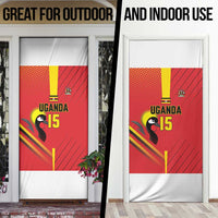 Nigeria Cricket Custom Door Cover Najeriya Angry Eagle Flag Motif - Wonder Print Shop