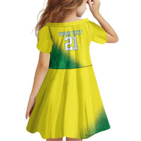 Nigeria Cricket Custom Family Matching Tank Maxi Dress and Hawaiian Shirt Najeriya Angry Eagle Flag Motif - Wonder Print Shop