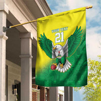 Nigeria Cricket Custom Garden Flag Najeriya Angry Eagle Flag Motif - Wonder Print Shop