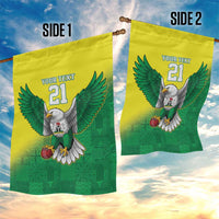 Nigeria Cricket Custom Garden Flag Najeriya Angry Eagle Flag Motif - Wonder Print Shop