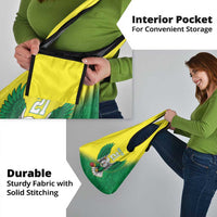 Nigeria Cricket Custom Grocery Bag Najeriya Angry Eagle Flag Motif - Wonder Print Shop