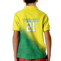 Nigeria Cricket Custom Kid Polo Shirt Najeriya Angry Eagle Flag Motif - Wonder Print Shop