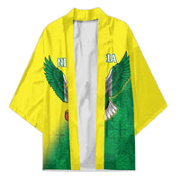 Nigeria Cricket Custom Kimono Najeriya Angry Eagle Flag Motif - Wonder Print Shop