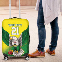 Nigeria Cricket Custom Luggage Cover Najeriya Angry Eagle Flag Motif - Wonder Print Shop