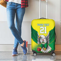 Nigeria Cricket Custom Luggage Cover Najeriya Angry Eagle Flag Motif - Wonder Print Shop