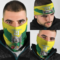 Nigeria Cricket Custom Neck Gaiter Najeriya Angry Eagle Flag Motif - Wonder Print Shop