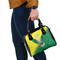 Nigeria Cricket Custom Shoulder Handbag Najeriya Angry Eagle Flag Motif - Wonder Print Shop