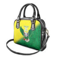 Nigeria Cricket Custom Shoulder Handbag Najeriya Angry Eagle Flag Motif - Wonder Print Shop