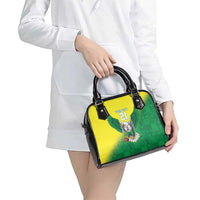 Nigeria Cricket Custom Shoulder Handbag Najeriya Angry Eagle Flag Motif - Wonder Print Shop