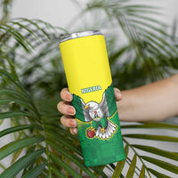 Nigeria Cricket Custom Skinny Tumbler Najeriya Angry Eagle Flag Motif - Wonder Print Shop