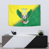 Nigeria Cricket Custom Tapestry Najeriya Angry Eagle Flag Motif - Wonder Print Shop