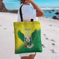 Nigeria Cricket Custom Tote Bag Najeriya Angry Eagle Flag Motif - Wonder Print Shop