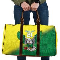 Nigeria Cricket Custom Travel Bag Najeriya Angry Eagle Flag Motif - Wonder Print Shop