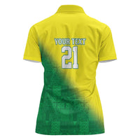 Nigeria Cricket Custom Women Polo Shirt Najeriya Angry Eagle Flag Motif - Wonder Print Shop