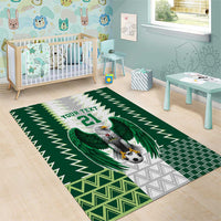 Nigeria Football Custom Area Rug Classic 20-21 Home Jersey - Wonder Print Shop