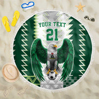 Nigeria Football Custom Beach Blanket Classic 20-21 Home Jersey - Wonder Print Shop