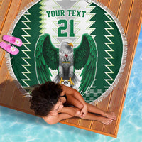 Nigeria Football Custom Beach Blanket Classic 20-21 Home Jersey - Wonder Print Shop