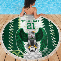 Nigeria Football Custom Beach Blanket Classic 20-21 Home Jersey - Wonder Print Shop