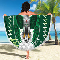 Nigeria Football Custom Beach Blanket Classic 20-21 Home Jersey - Wonder Print Shop