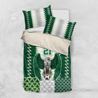 Nigeria Football Custom Bedding Set Classic 20-21 Home Jersey - Wonder Print Shop