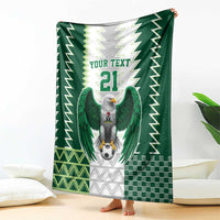 Nigeria Football Custom Blanket Classic 20-21 Home Jersey - Wonder Print Shop