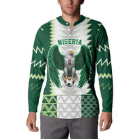 Nigeria Football Custom Button Sweatshirt Classic 20-21 Home Jersey - Wonder Print Shop