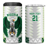 Nigeria Football Custom 4 in 1 Can Cooler Tumbler Classic 20-21 Home Jersey - Wonder Print Shop