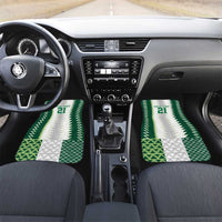 Nigeria Football Custom Car Mats Classic 20-21 Home Jersey - Wonder Print Shop