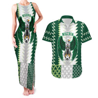 Nigeria Football Custom Couples Matching Tank Maxi Dress and Hawaiian Shirt Classic 20-21 Home Jersey - Wonder Print Shop