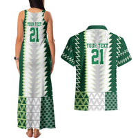 Nigeria Football Custom Couples Matching Tank Maxi Dress and Hawaiian Shirt Classic 20-21 Home Jersey - Wonder Print Shop