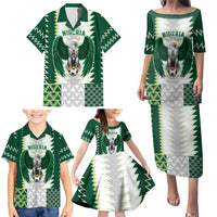 Nigeria Football Custom Family Matching Puletasi and Hawaiian Shirt Classic 20-21 Home Jersey - Wonder Print Shop