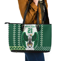 Nigeria Football Custom Leather Tote Bag Classic 20-21 Home Jersey - Wonder Print Shop