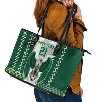 Nigeria Football Custom Leather Tote Bag Classic 20-21 Home Jersey - Wonder Print Shop
