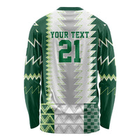 Nigeria Football Custom Long Sleeve Shirt Classic 20-21 Home Jersey - Wonder Print Shop