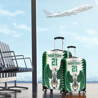 Nigeria Football Custom Luggage Cover Classic 20-21 Home Jersey - Wonder Print Shop