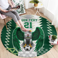 Nigeria Football Custom Round Carpet Classic 20-21 Home Jersey - Wonder Print Shop