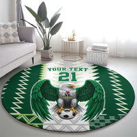 Nigeria Football Custom Round Carpet Classic 20-21 Home Jersey - Wonder Print Shop