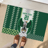 Nigeria Football Custom Rubber Doormat Classic 20-21 Home Jersey - Wonder Print Shop