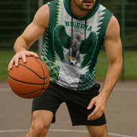 Nigeria Football Custom Sleeveless Hoodie Classic 20-21 Home Jersey - Wonder Print Shop