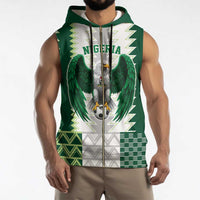 Nigeria Football Custom Sleeveless Zip Hoodie Classic 20-21 Home Jersey - Wonder Print Shop