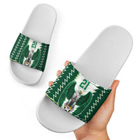 Nigeria Football Custom Slide Sandals Classic 20-21 Home Jersey - Wonder Print Shop