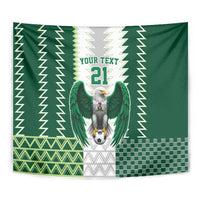 Nigeria Football Custom Tapestry Classic 20-21 Home Jersey - Wonder Print Shop